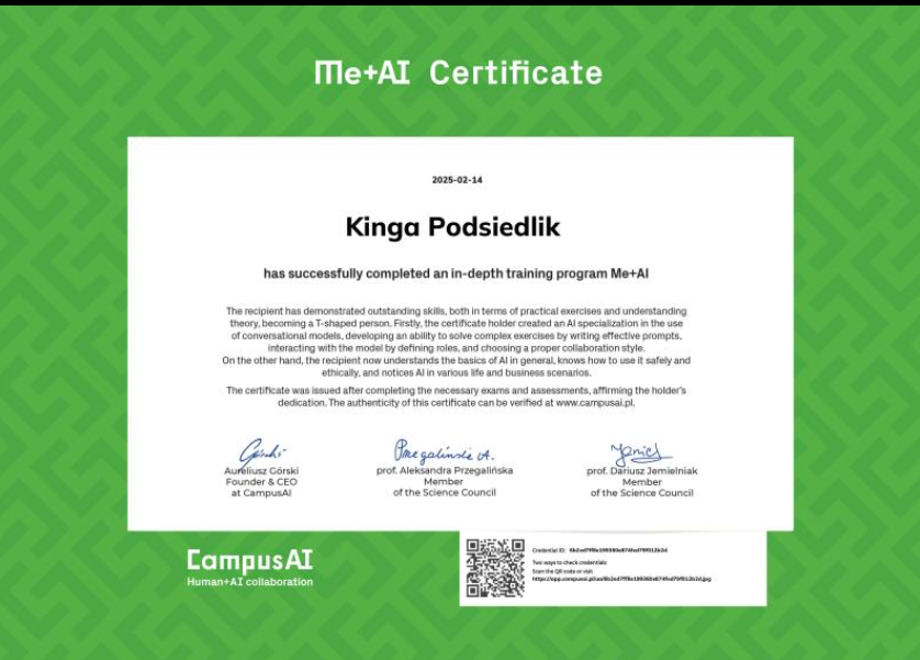 Podsiedlik_Certyfikat_AI